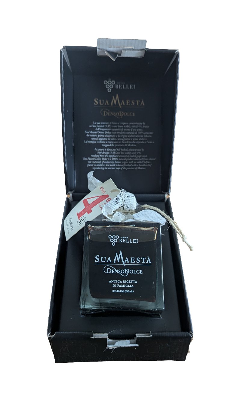 Sua Maestà - Denso Dolce Balsamico Essig, Balsamwürze gereift 250 ml Condimento Maesta - Romano i Julietta